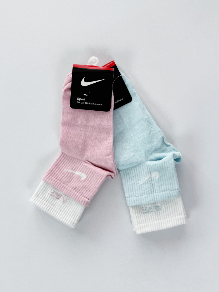 جوراب نیم ساق زنانه نخ پنبه دوکش نایک Nike