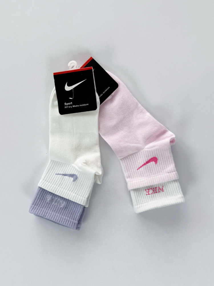 جوراب نیم ساق زنانه نخ پنبه دوکش نایک Nike