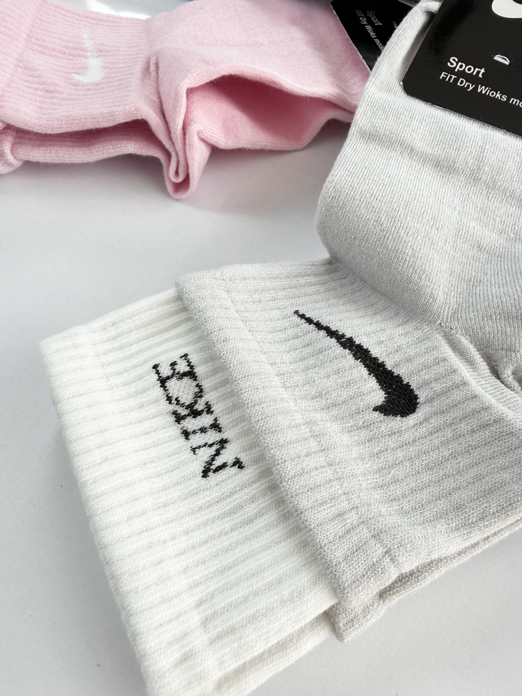 جوراب نیم ساق زنانه نخ پنبه دوکش نایک Nike