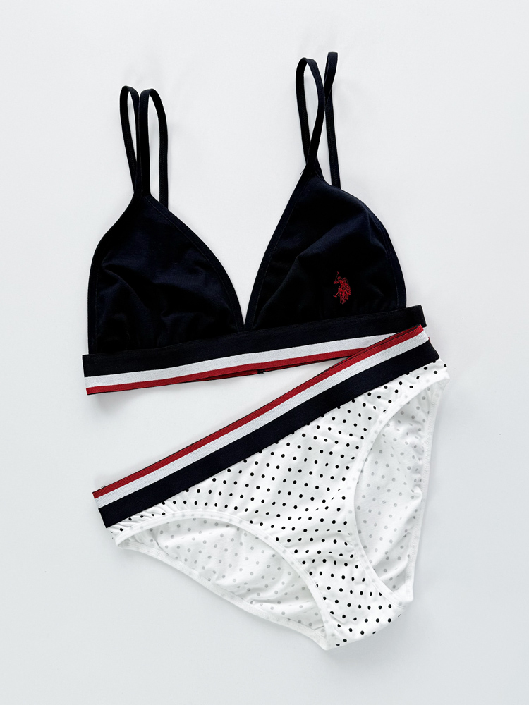 ست نیمتنه بدون کاپ و شورت اسلیپ زنانه پولو U.S Polo Assn
