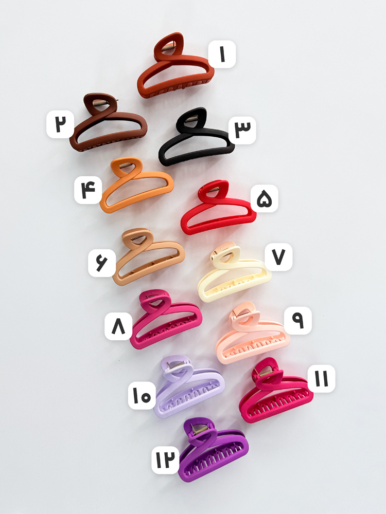 کلیپس مو شمعی مدل خمیده