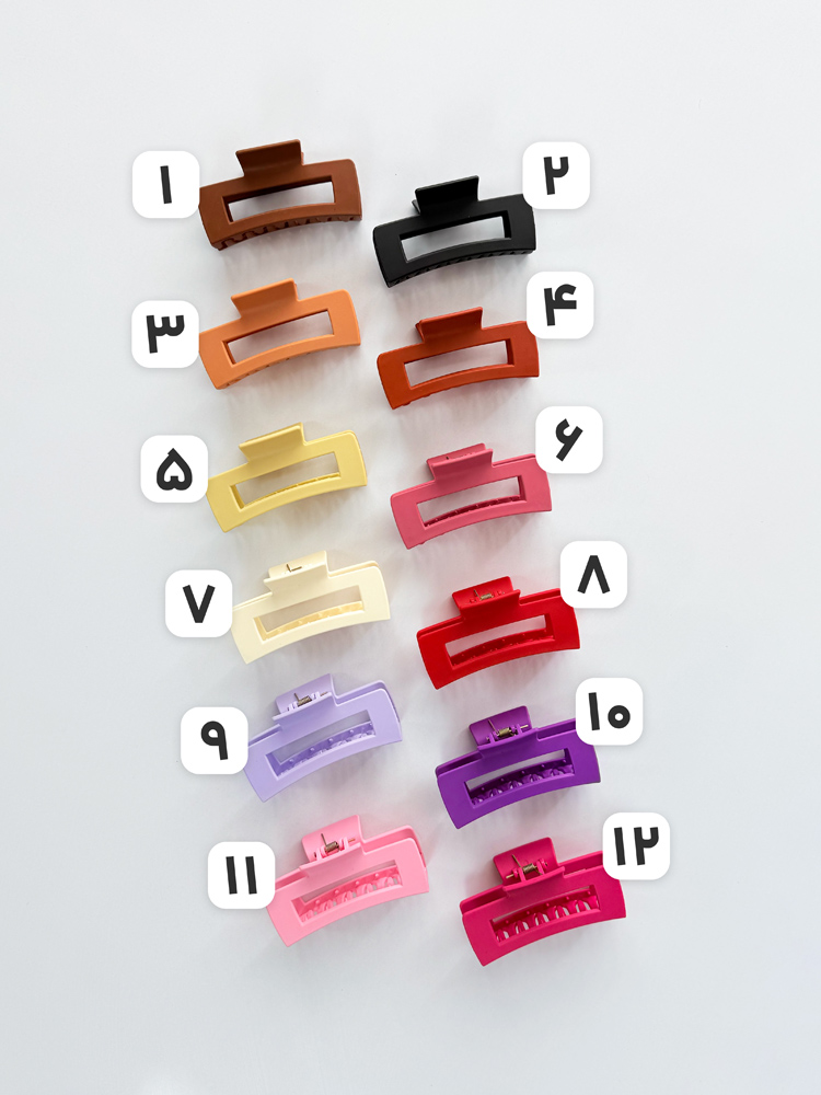 کلیپس مو شمعی مستطیل