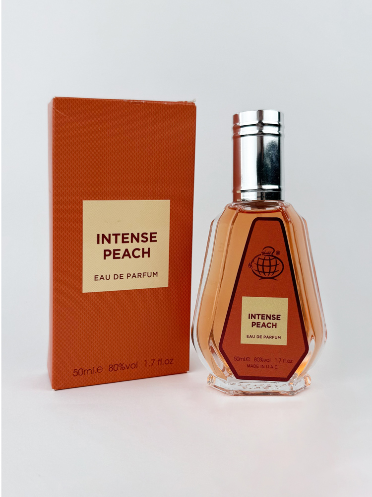 ادکلن مینی مدل اینتنس پیچ Intense peach  فراگرنس ورد حجم 50 میلی لیتر