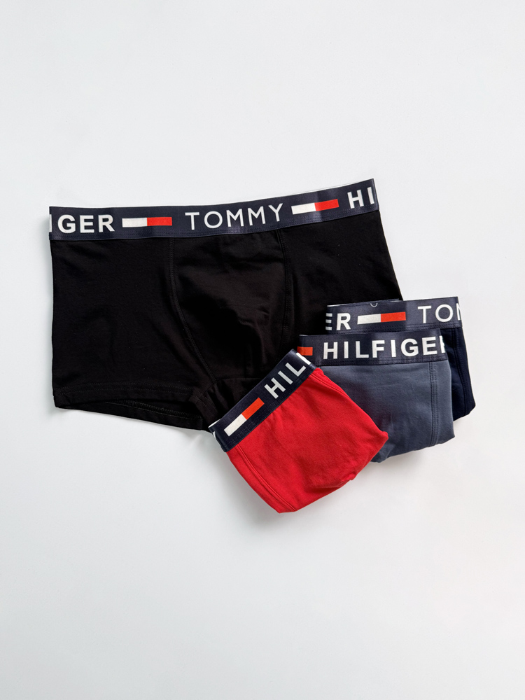 شورت پادار مردانه نخ پنبه جعبه ای تامی Tommy