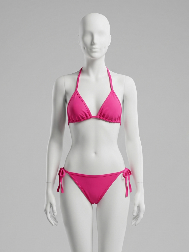 بیکینی کاپ متحرک صورتی ساده