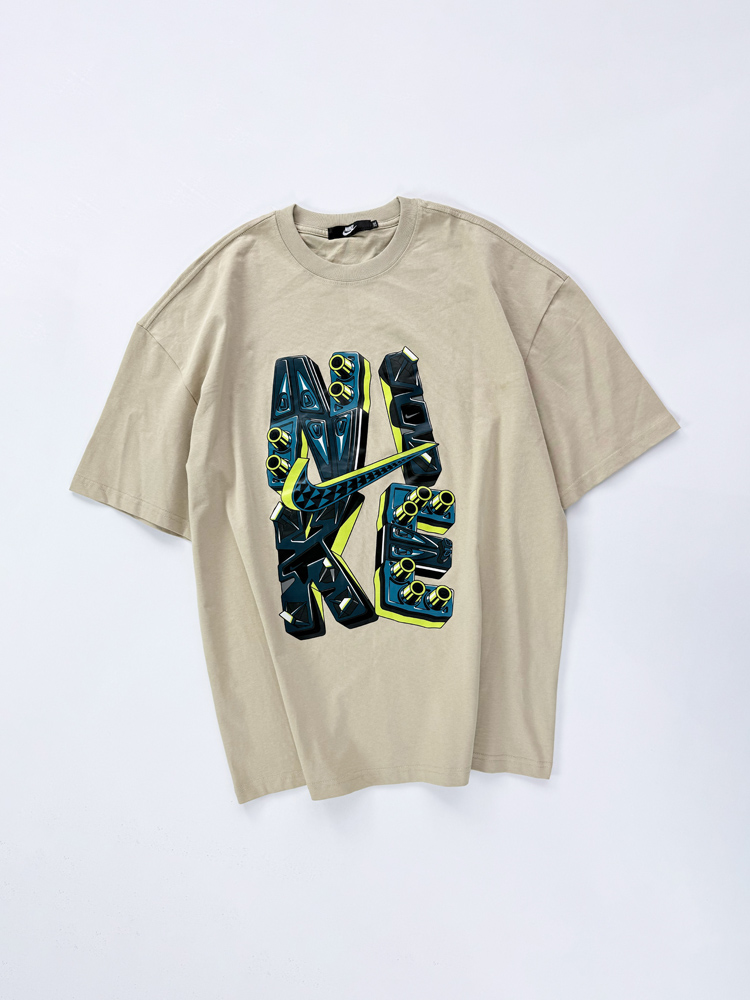 تیشرت زنانه و مردانه سه نخ یقه گرد طرح نایکی Nike