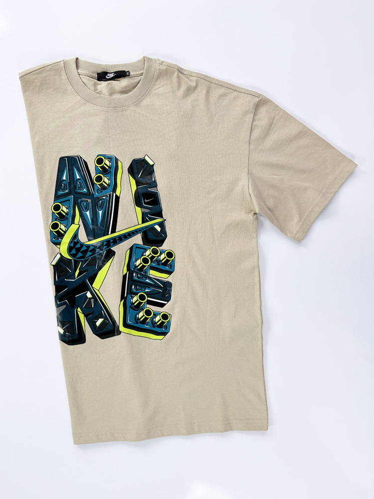 تیشرت زنانه و مردانه سه نخ یقه گرد طرح نایکی Nike