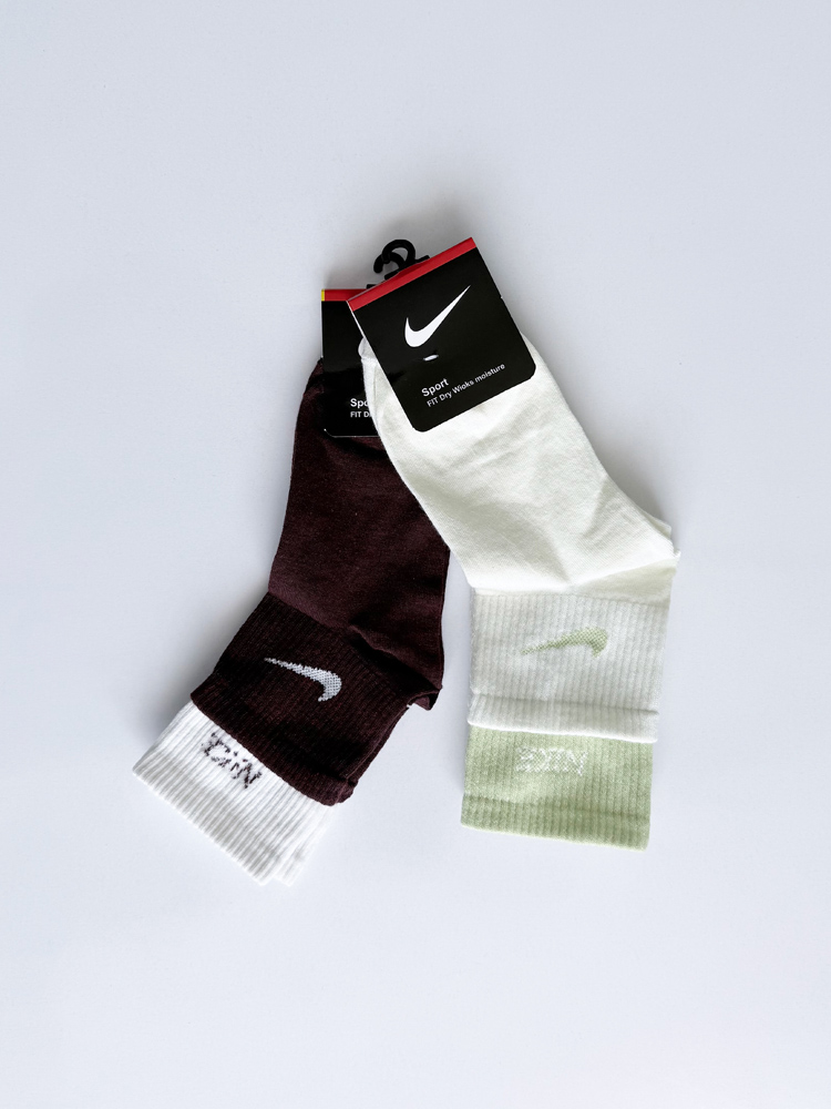 جوراب نیم ساق زنانه نخ پنبه دوکش نایک Nike
