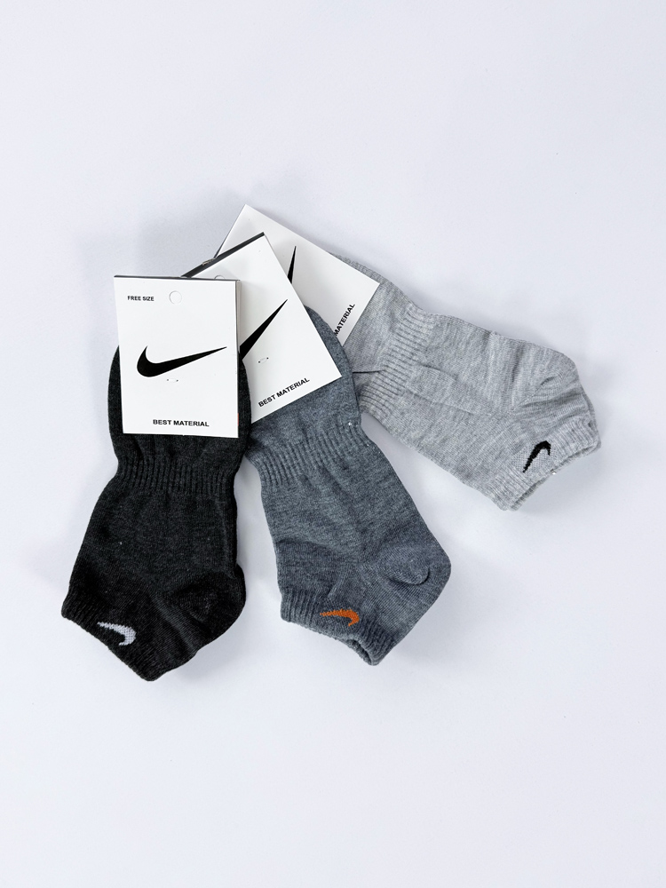 جوراب مچی مردانه وسط کش نخ پنبه طرح نایکی Nike