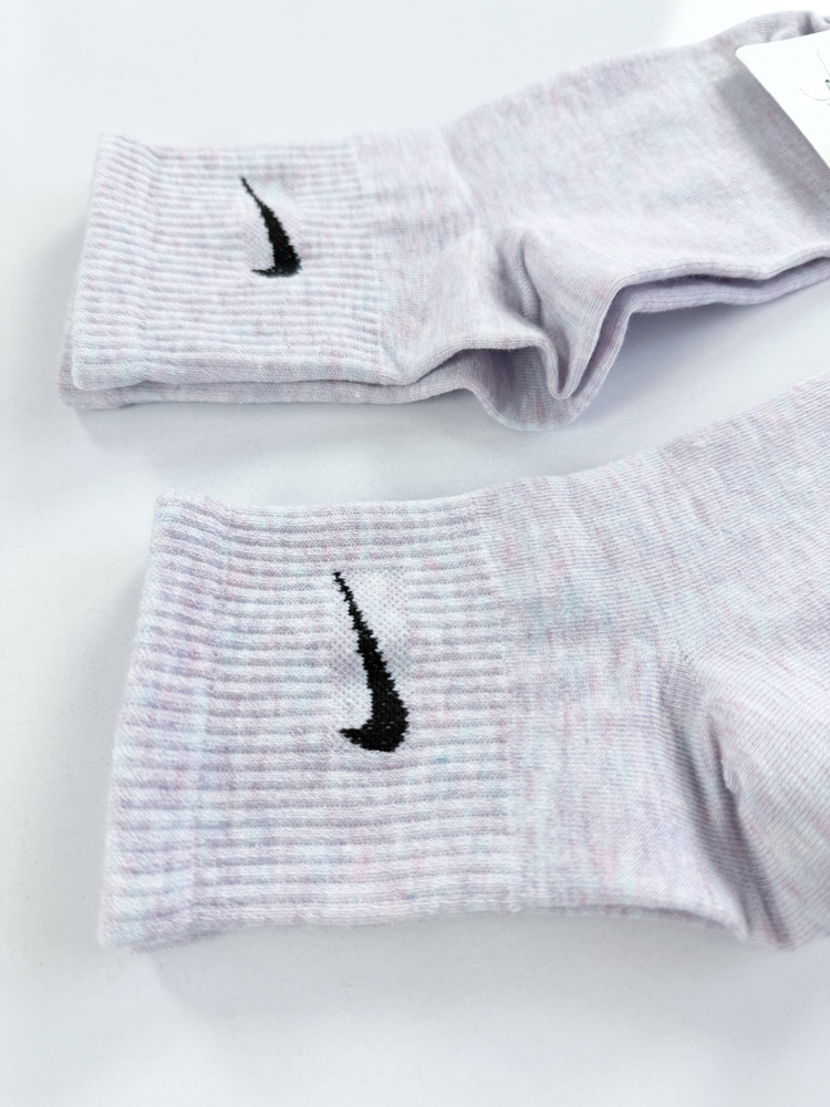 جوراب نیم ساق زنانه نخ پنبه یاسی برفکی نایکی Nike