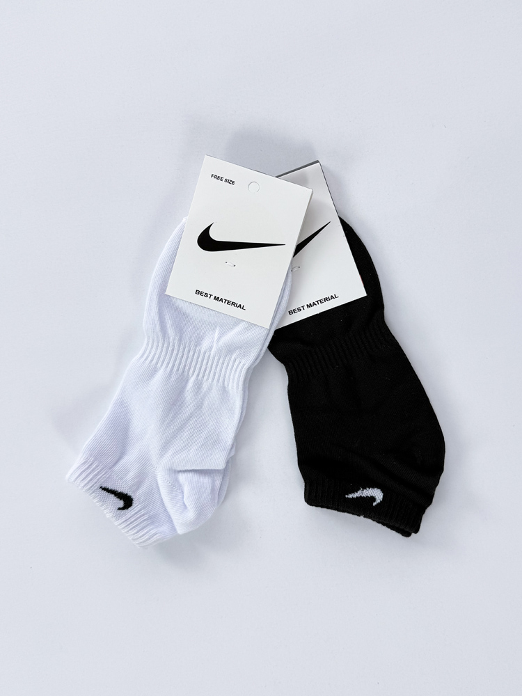 جوراب مچی مردانه وسط کش نخ پنبه طرح نایکی Nike