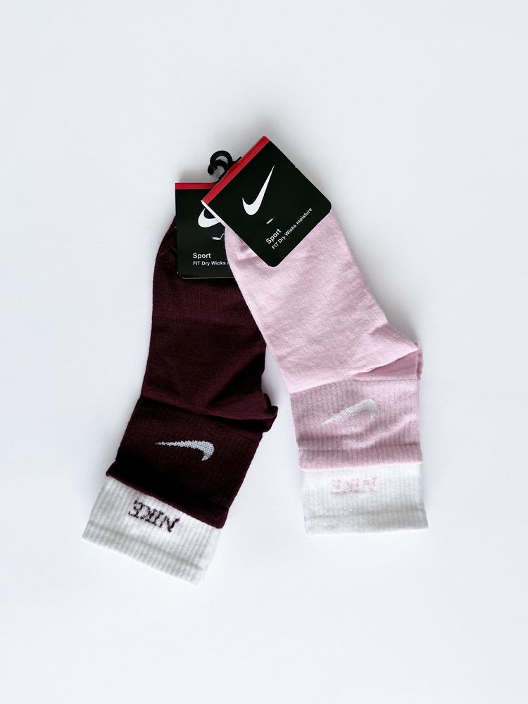 جوراب نیم ساق زنانه نخ پنبه دوکش نایک Nike