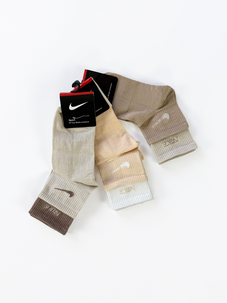 جوراب نیم ساق زنانه نخ پنبه دوکش نایک Nike