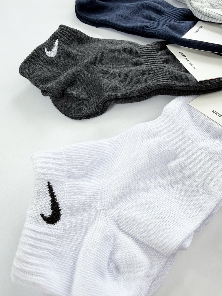 جوراب مچی مردانه وسط کش نخ پنبه طرح نایکی Nike