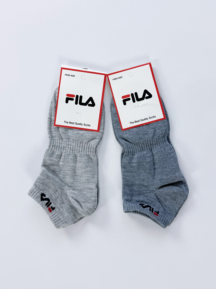 جوراب مچی مردانه وسط کش نخ پنبه طرح فیلا Fila