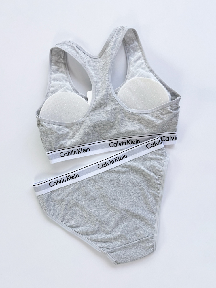 ست نیمتنه کاپدار و شورت اسلیپ نخ پنبه کلوین کلاین Calvin Klein