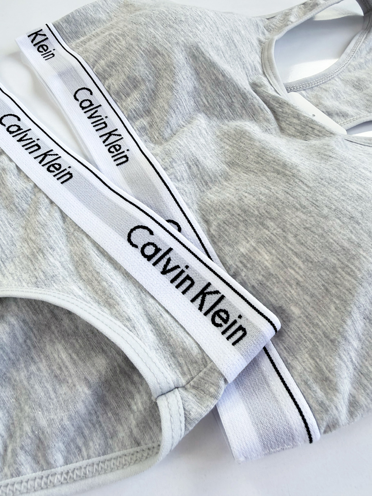 ست نیمتنه کاپدار و شورت اسلیپ نخ پنبه کلوین کلاین Calvin Klein