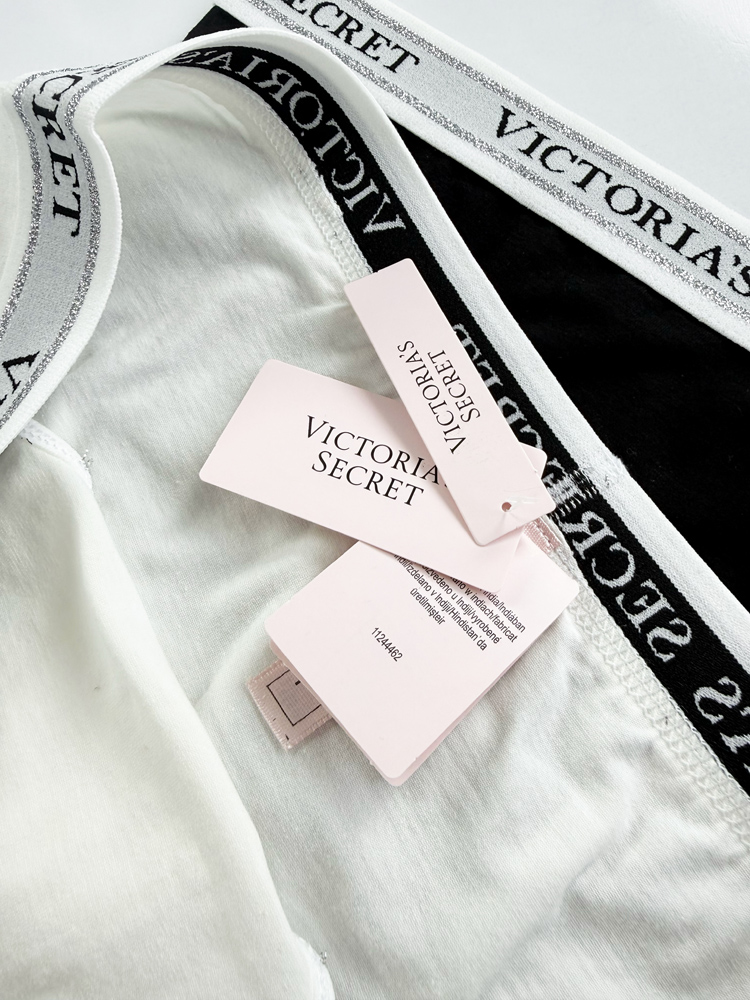 شورت اسلیپ زنانه نخ پنبه کمر کش شاین بسته 2 عددی ویکتوریا سکرت Victoria's Secret