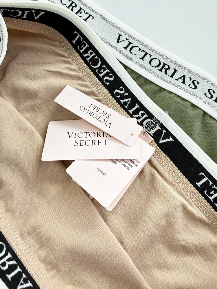شورت اسلیپ زنانه نخ پنبه کمر کش شاین بسته 2 عددی ویکتوریا سکرت Victoria's Secret