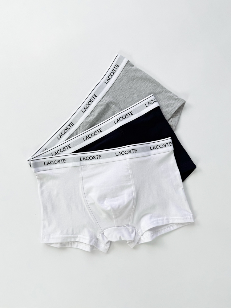 شورت پادار مردانه نخ پنبه لاگوست Lacoste