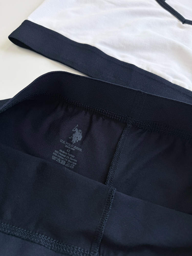 ست نیمتنه بدون کاپ و شورت نیم پا پولو U.S Polo Assn