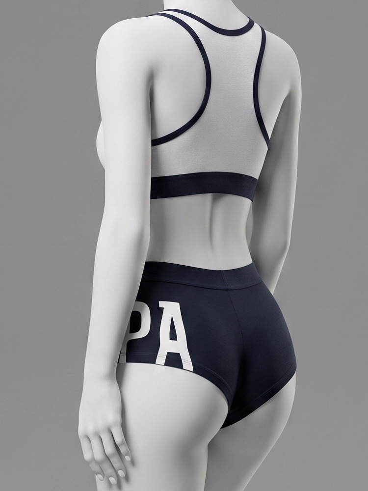 ست نیمتنه بدون کاپ و شورت نیم پا پولو U.S Polo Assn