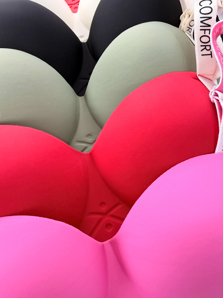 ست شورت و سوتین اسفنجی لیزری بند نوشته Comfort