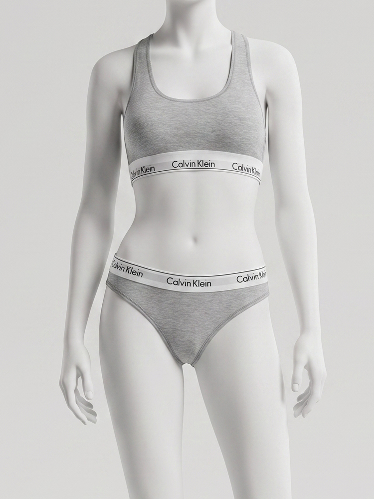 ست نیمتنه کاپدار و شورت اسلیپ نخ پنبه کلوین کلاین Calvin Klein
