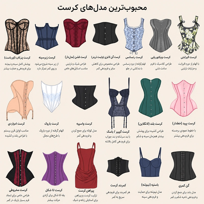 انواع کرست