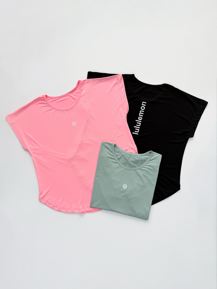 تیشرت ورزشی زنانه فلامنت یقه گرد Lululemon