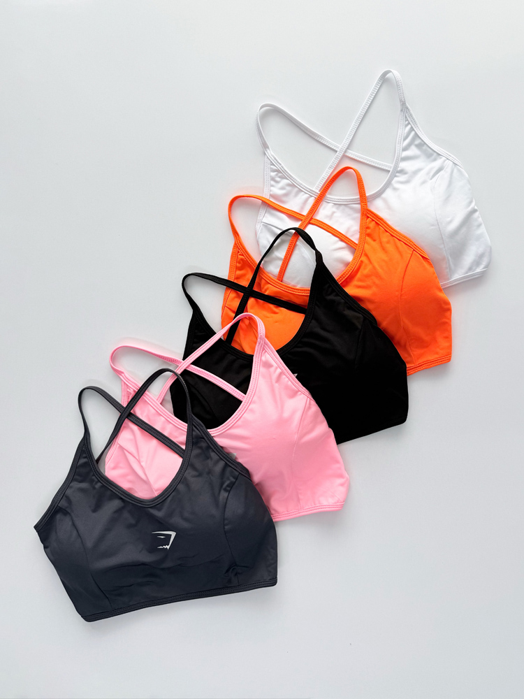 نیمتنه کاپدار ورزشی پشت باز بند ضربدری جیم شارک Gym shark