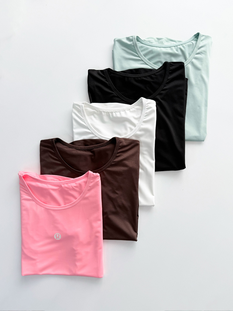 تیشرت ورزشی زنانه فلامنت یقه گرد Lululemon