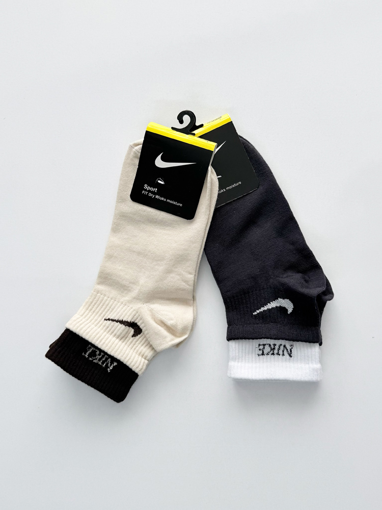 جوراب نیم ساق زنانه نخ پنبه دوکش نایک Nike