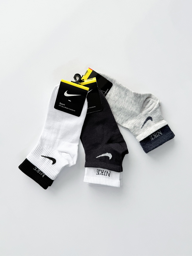 جوراب نیم ساق زنانه نخ پنبه دوکش نایک Nike