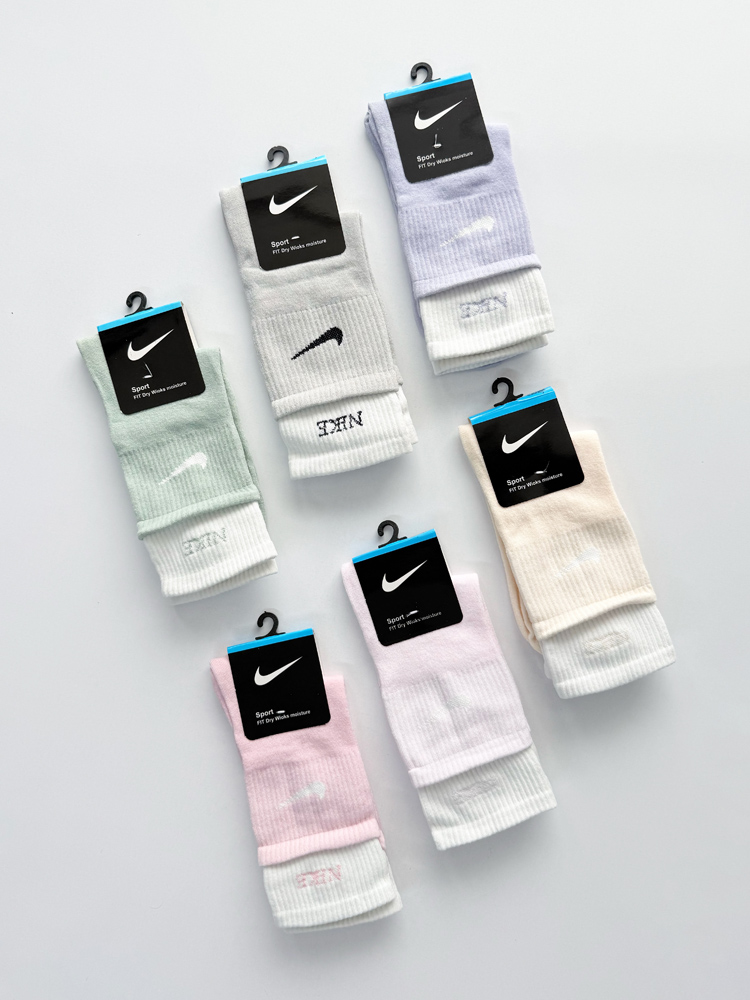 جوراب ساقدار زنانه نخ پنبه دو کش نایکی Nike