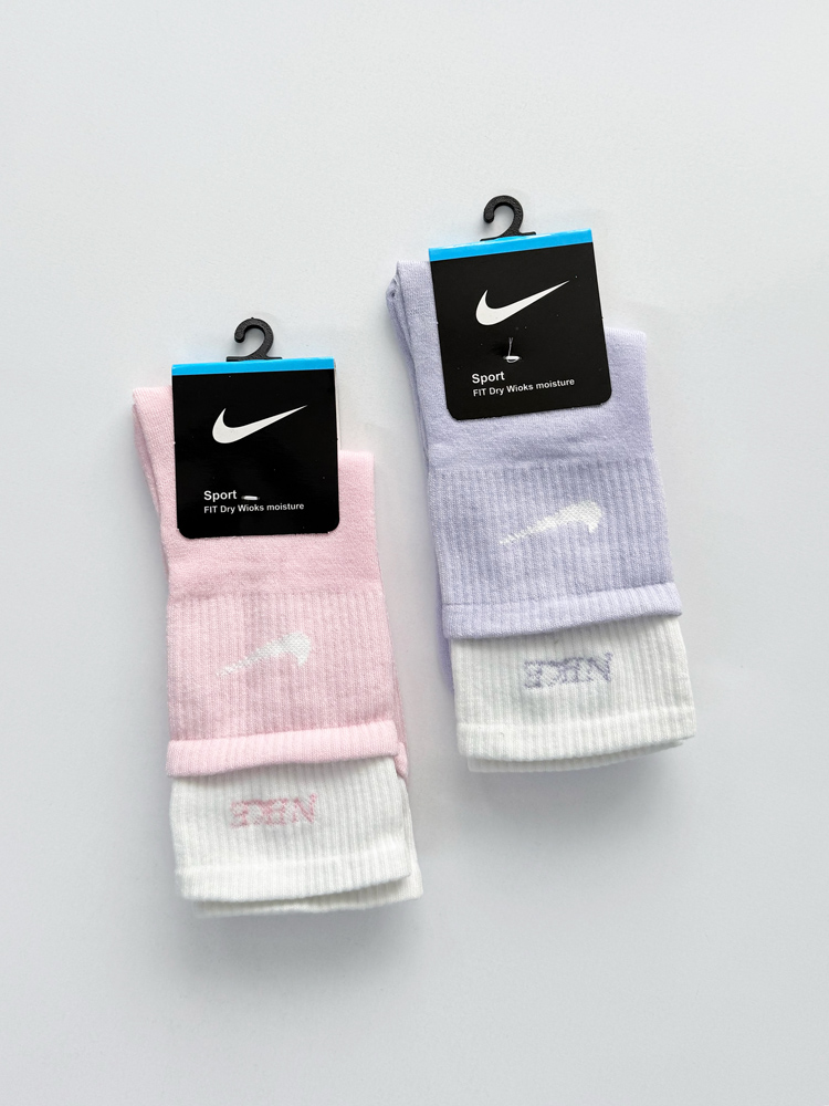 جوراب ساقدار زنانه نخ پنبه دو کش نایکی Nike