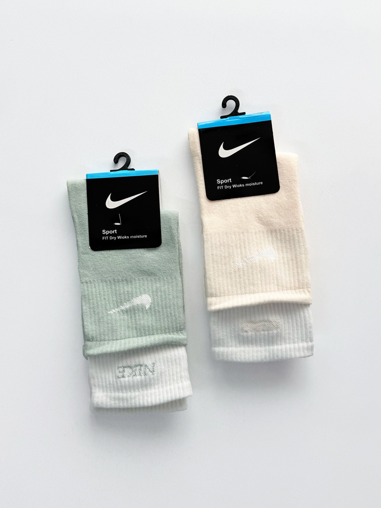 جوراب ساقدار زنانه نخ پنبه دو کش نایکی Nike