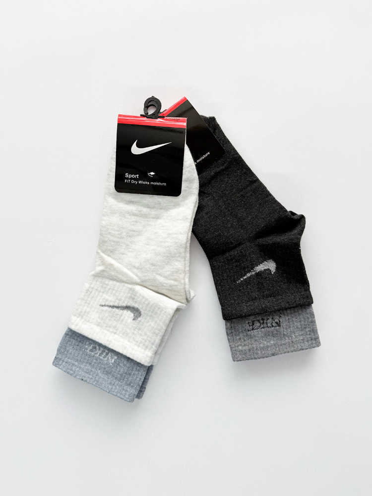 جوراب نیم ساق زنانه نخ پنبه دوکش نایک Nike